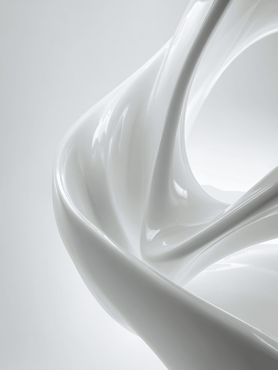 White glass elegance